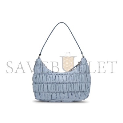 PRADA BLUE TESSUTO NYLON GAUFRE SHOULDER BAG MINI 1NE204 (22*13*6cm)  PRADA BLUE TESSUTO NYLON GAUFRE SHOULDER BAG MINI 1NE204 (22*13*6cm)